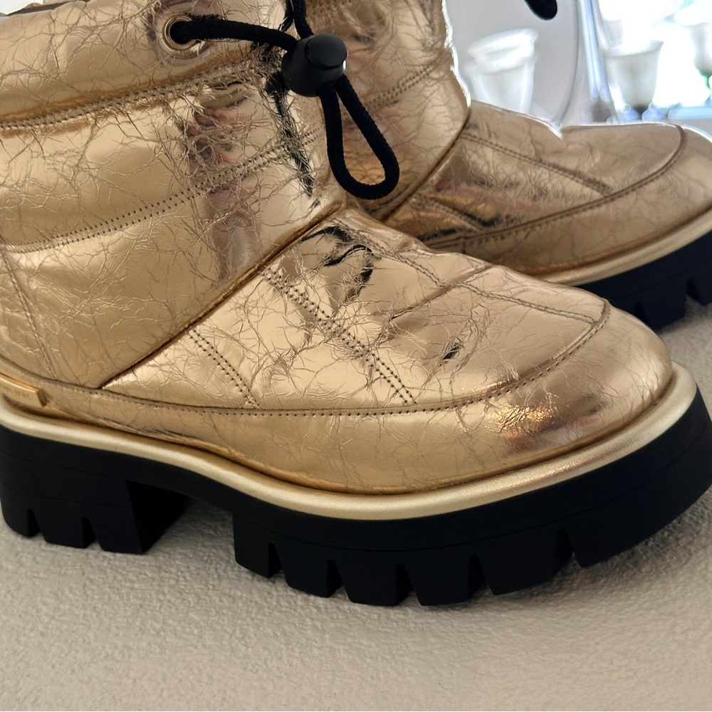 Michael Kors Metallic Gold Women's Boots - Picture 4 of 7